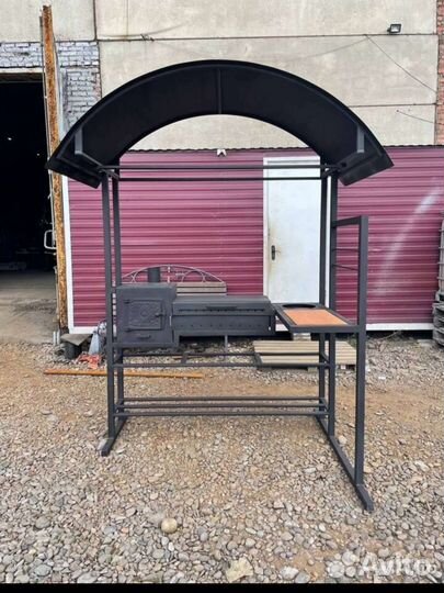 Мангал с крышей беседка