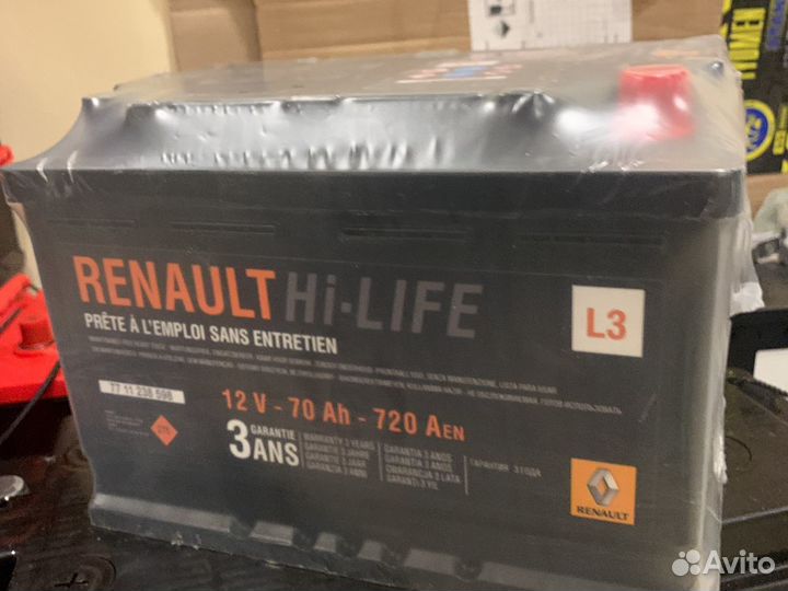 Аккумулятор 70ач на Renault