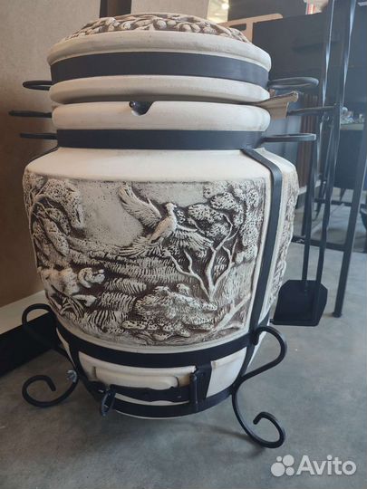 Тандыр из шамотной глины