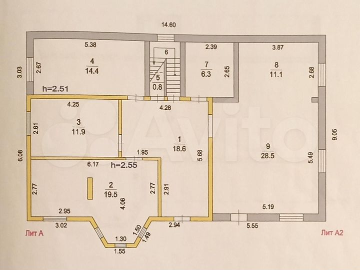 Дом 188,7 м² на участке 6 сот.