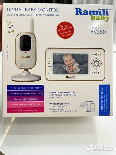 Видеоняня ramili baby RV350