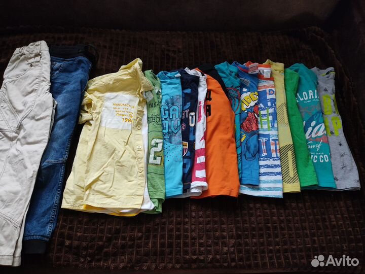 Вещи пакетом на мальчика 122 128
