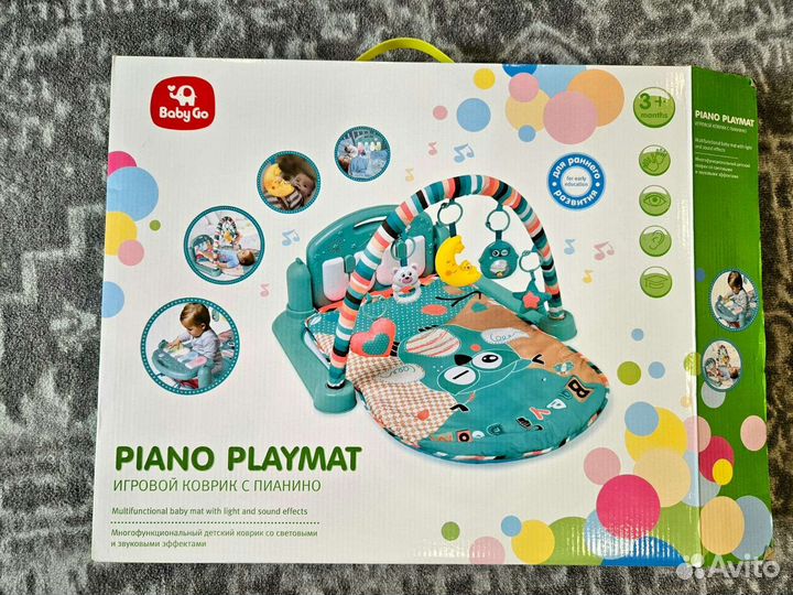 Развивающий коврик с пианино
