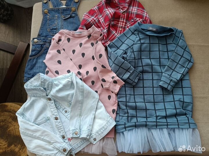 Вещи на девочку, все одним лотом размер 86-98