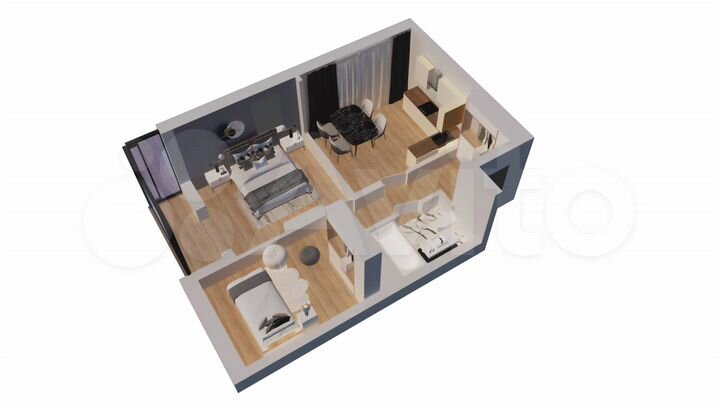 2-к. квартира, 48,3 м², 2/10 эт.