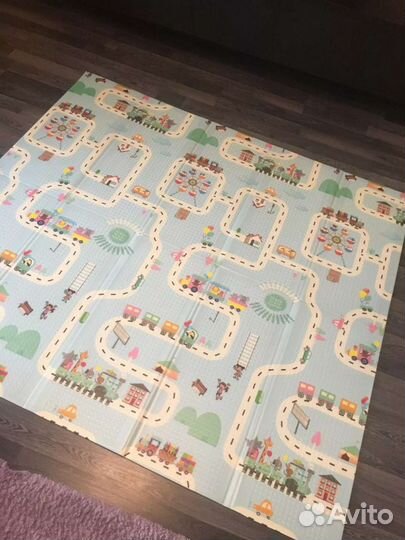 Двусторонний детский термоковрик 200*180