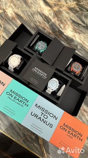 Часы керамические Omega&Swatch коллаборация