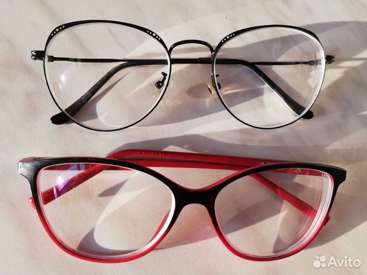 Очки с диоптриями и оправа. Женские