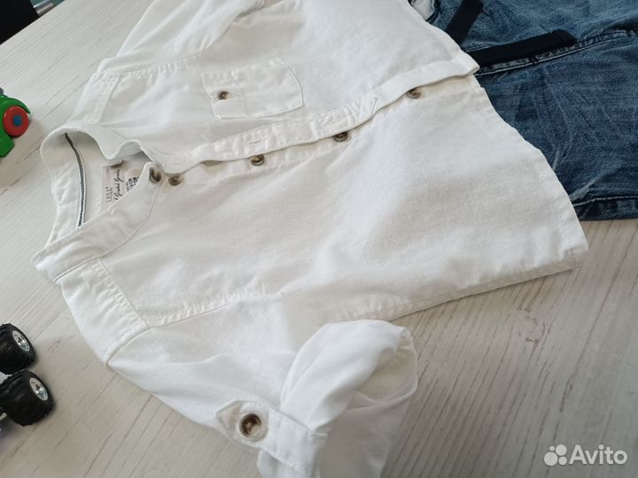 Рубашка H&M джинсы GeeJay 80-86