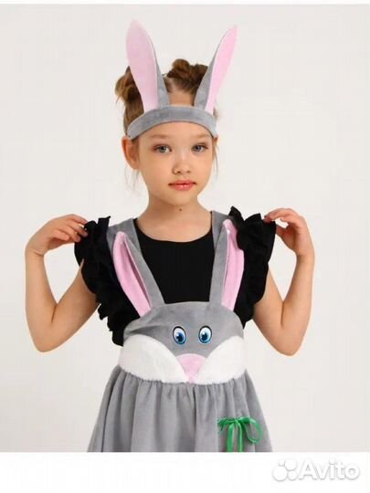 Карнавальный костюм для девочки зайка