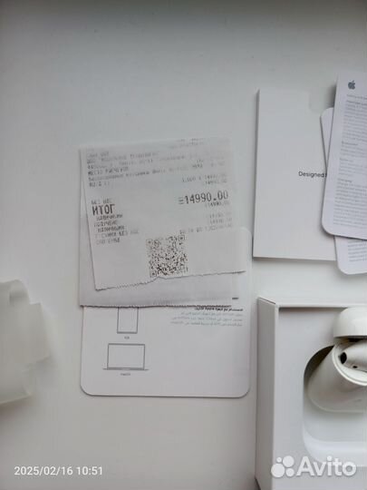 Airpods 2019 с кейсом, б/у