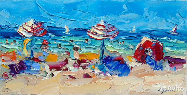 Картина маслом холст интерьерная импасто на заказ