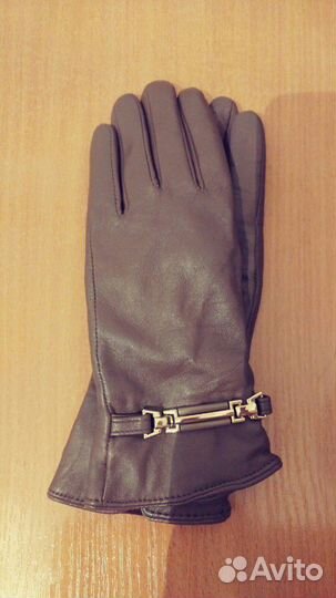 Перчатки кожаные