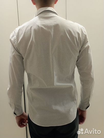 Праздничная рубашка 48 М с длинным рукавом