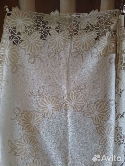 Скатерть круглая лен