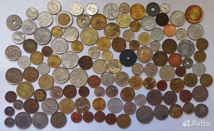 Европа. Микс разных монеты