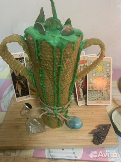 Свечи восковые с травами