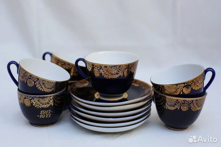 Чайная пара лфз кобальт