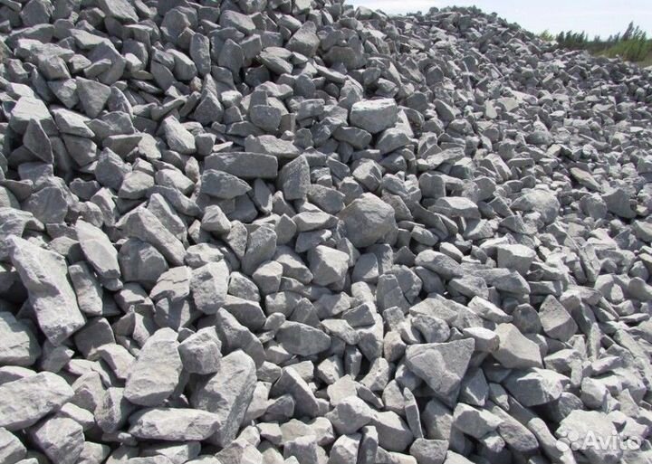 Щебень известняковый, гранитный, вторичный