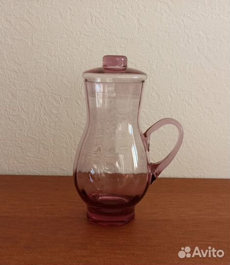 Кувшин, марганцевое стекло, СССР