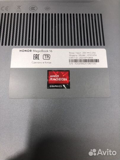 Ноутбук Honor amd ryzen 5 5600h