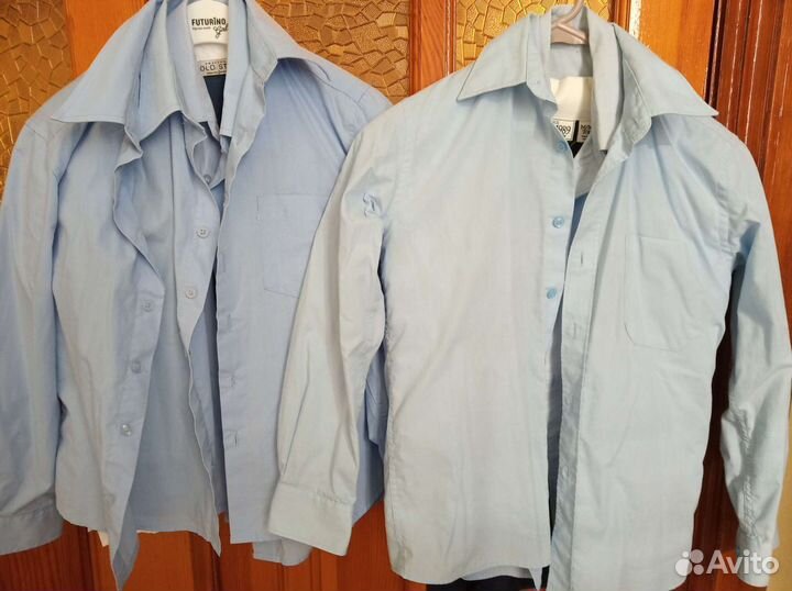 Голубые рубашки для школы 1-5 класс