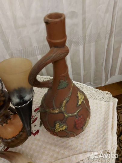 Кувшин. Рога натуральные. Грузия. СССР