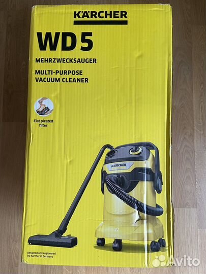 Пылесос Karcher WD 5 новый