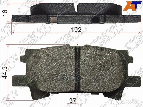 Колодки тормозные зад toyota harrier/lexus RX33