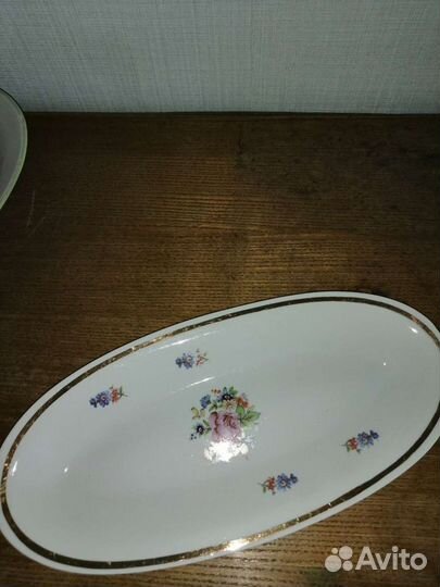 Блюдо овальное дулево