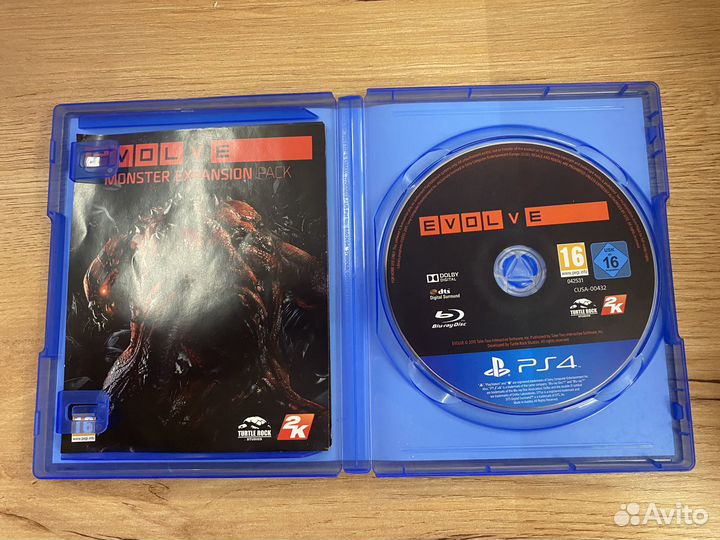 Evolve диск для PS4 б/у