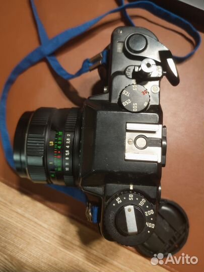 Фотоаппарат zenit 122 вместе с объективом helios