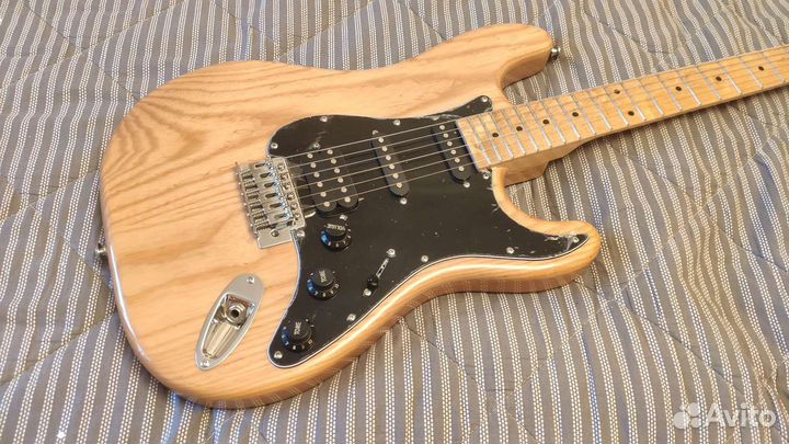 Реплика Fender Stratocaster hss ясень натур