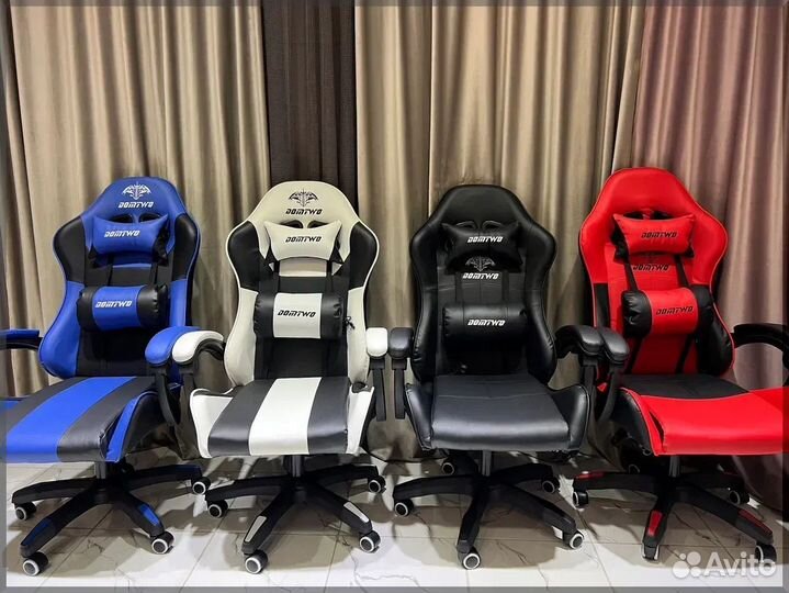 Компьютерное игровое (геймерское) кресло из экокож