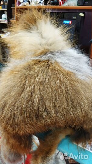 Зимнюю лисью новую шапку ушанку