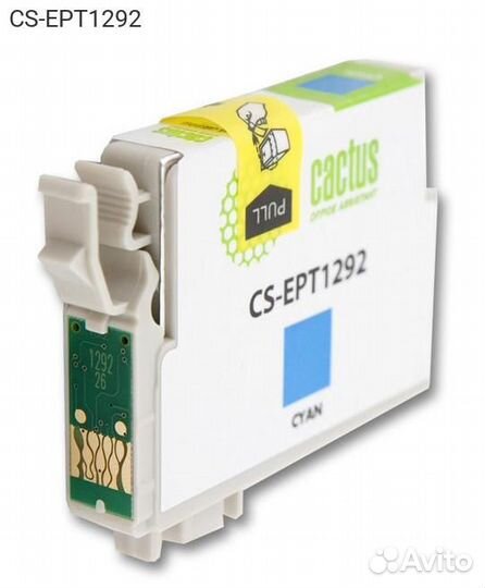 CS-EPT1292, Картридж cactus EPT1292 Струйный Голубой