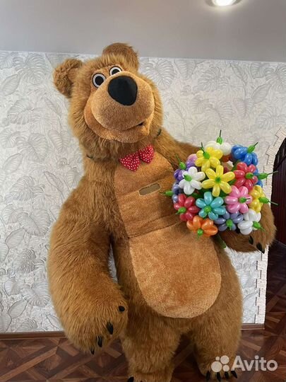 Бурый Мишка поздравление, Зайка, Белый Мишка