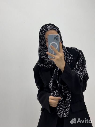 Шарф Armani Exchange темно синий