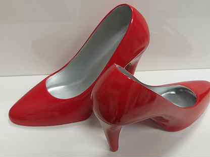 Декор туфли красные для интерьера или хэнд-мейд