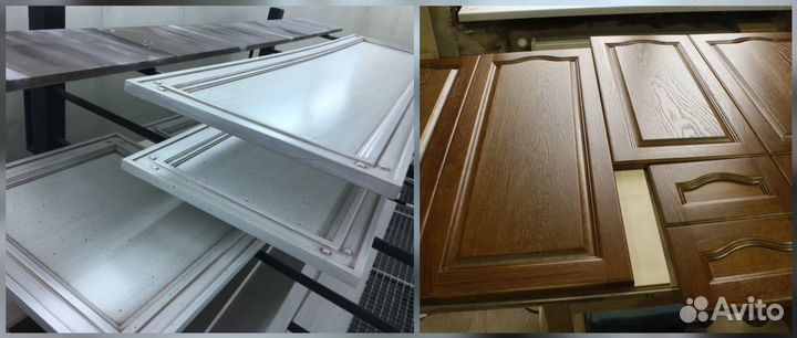 Реставрация покраска мебели, кухонных фасадов