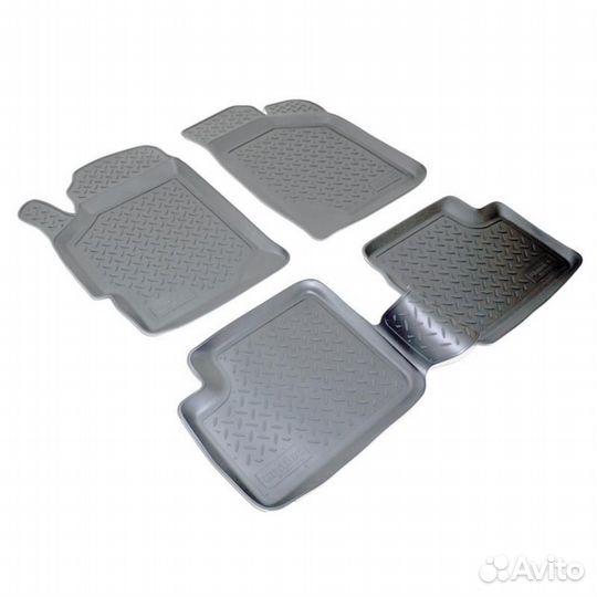 Коврики в салон полиуретан черный комплект kia spe