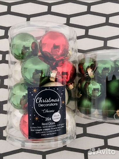 Стеклянные елочные шары