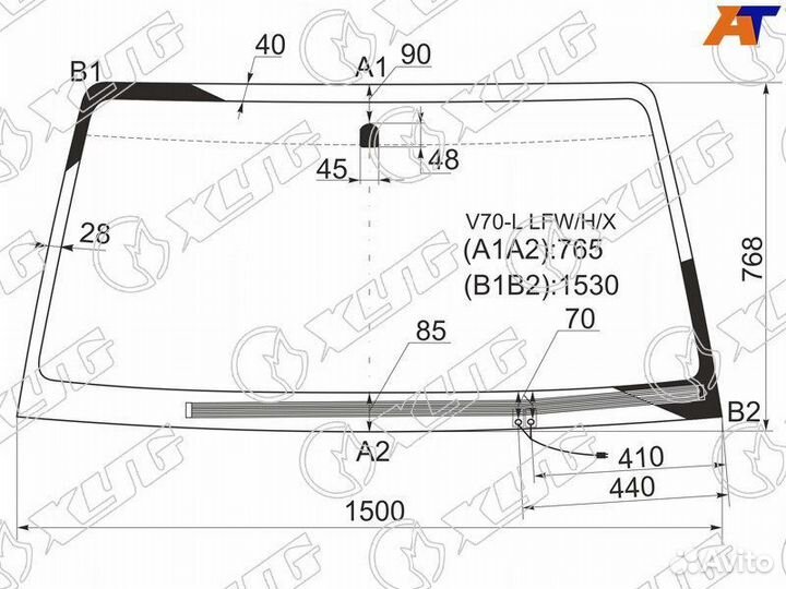 Лобовое стекло на Mitsubishi Pajero 3-4