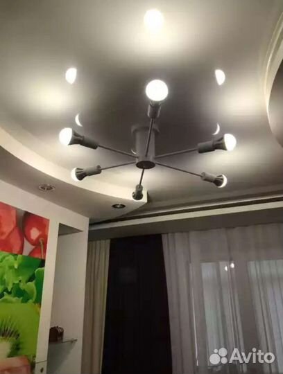 Люстра потолочная в современном стиле Белая Разные