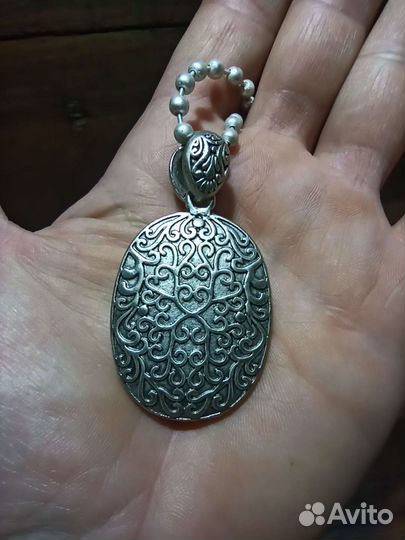 Подвес Рыбы. Браслет цветы. Тибетское серебро