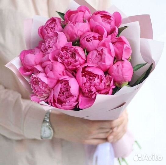 Пионы Букет пионов Доставка цветов