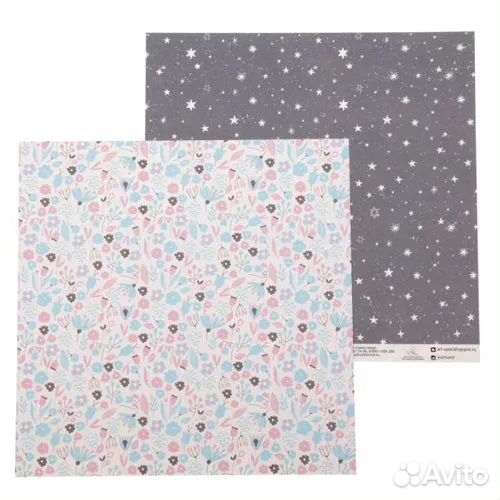 Бумага для скрапбукинга 10 листов 30х30