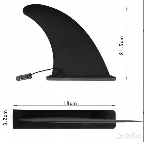 Плавник для sup + база