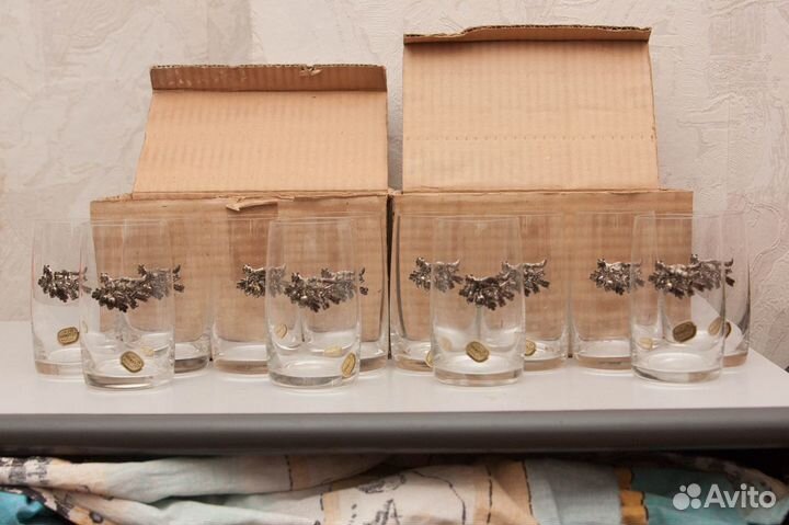 Бокалы Фужеры Богемия Bohemia Охота (наборы по 6)