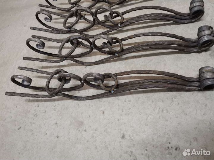 Кованные элементы корзинки